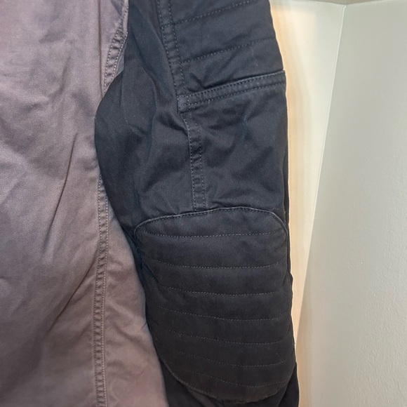 Vintage Armani Exchange Denim padded moto zip bike jacket - Picture 10 of 13